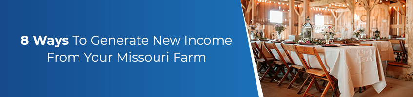 8 Ways To Generate New Income from Yoru Missouri Farm.