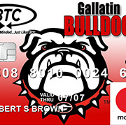 Gallatin bulldog debit card thumbnail