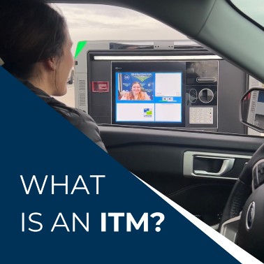 a customer uses an ITM talking to a virtural teller