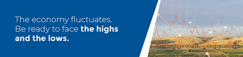 The economy fluctuates. Be ready to face the highs and the lows.