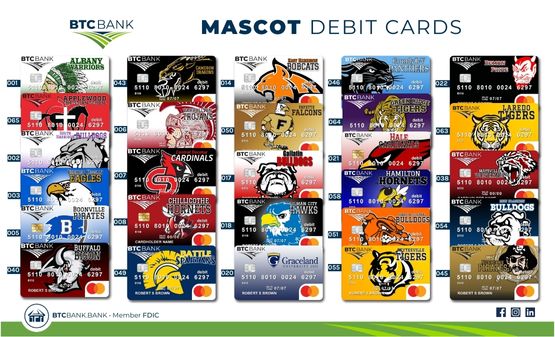 BTC Bank Mascot Debit Cards